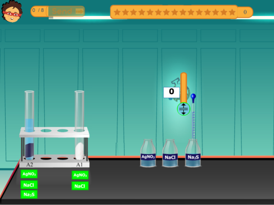 Comparison between the constants of solubility products.