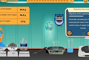 Determine the molar ratio