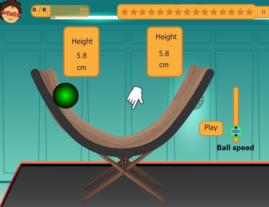 Motion model in a circular path